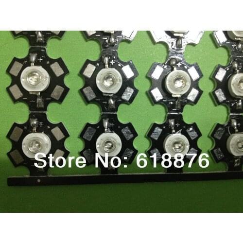 5pcs violet 3W 400-410nm UV Led Chip Blub for Aquarium fish tank with 20mm base 3W uv led chip 3W Led lamp beads