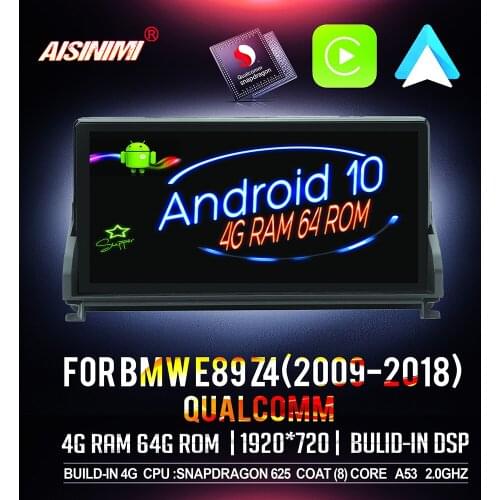 AISINIMI Qualcomm Android 10 Car Dvd Navi Player For r BMW E89/Z4(2009-2018) CIC System Car audio gps stereo screen monitor