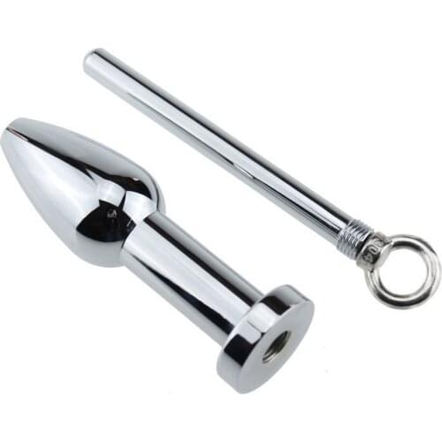 130mm Stainless Steel Anal Plug Ring Handheld Butt Plug Erotic Toys Enema Gay Anal Cleaning Sex Products Sex Toys for Men Women
