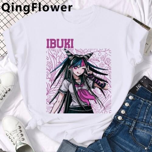 Anime Ouma Kokichi Danganronpa V3 Mikan Tsumiki summer top male tumblr casual aesthetic japanese t shirt aesthetic
