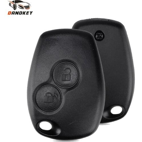 Dandkey 2 Buttons Remote Key Shell Cover Case For Renault Megane Modus Espace Laguna Duster Logan Sandero Clio Kango For NISSAN