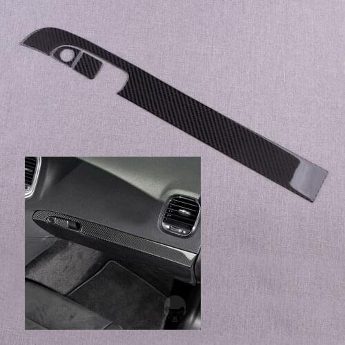 CITALL 3pcs Car Copilot Dashboard Panel Cover Trim Carbon Fiber Left Hand Drive Fit for Dodge Charger 2015-2017 2018 2019 2020