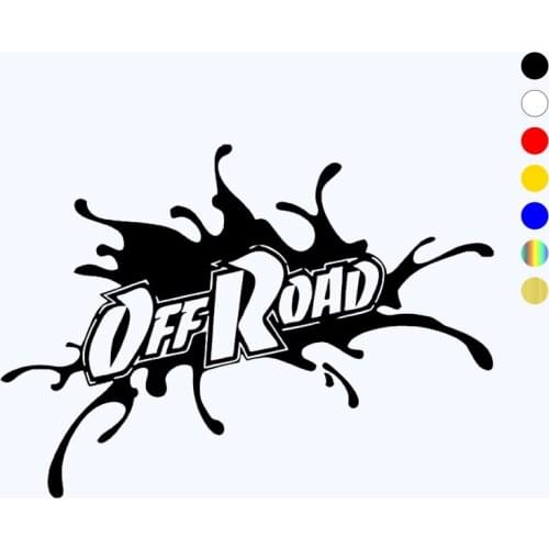 CK2348#20*14.3cm offroad funny car sticker vinyl decal silver/black car auto stickers for car bumper window car decorations