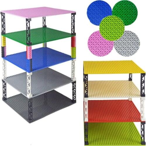 Double-sided Base Plates Plastic Small Bricks Baseplates Compatible with Leduo Dimensions Building Blocks Construction Toys