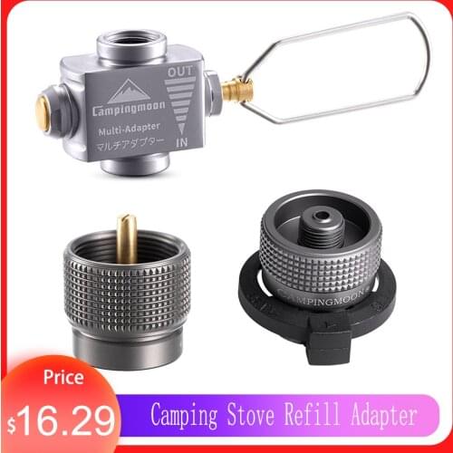 Gas Adapter Gas Saver Plus with Butane Adapter Gas Stove Adapter Camping Stove Refill Adapter Hiking Cookware Camping Equipment