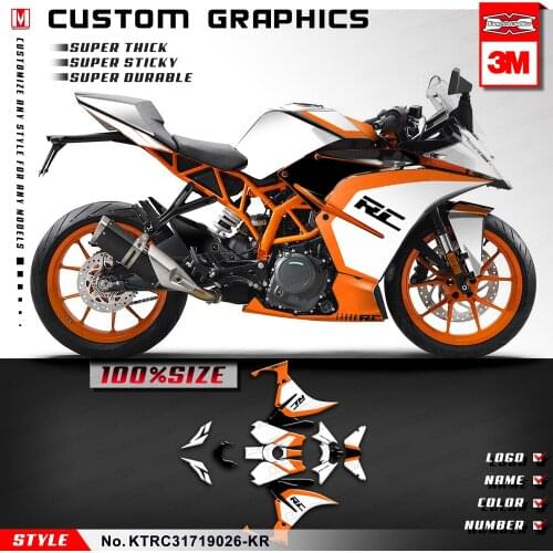 KUNGFU GRAPHICS Heat-Resistant Stickers Vinyl Decals for RC 125 200 250 390 2014 2015 2016 2017 2018 2019 2020