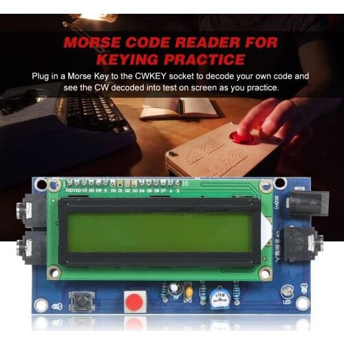 KKmoon Ham Radio CW Decoder Morse Code Reader Morse Code Translator for Keying Practice