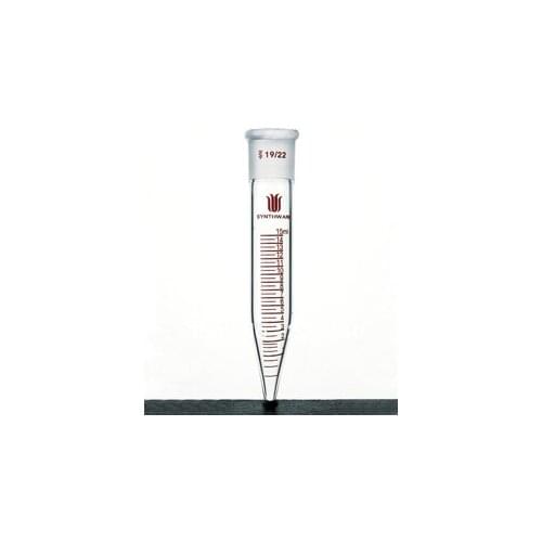 C291910 Concentrator tube, Graduated,Capacity:10ml, Joint Size:19/22, Subdivisions:0 to 1ml in 0.1; 2 to 10ml in 1.0