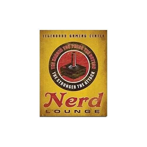 The Best Website Inc. New Nerd Lounge Cm D2232) Plain Weathered Look 20X30 Tin Sign