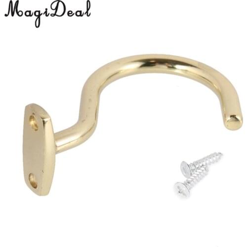MagiDeal Snooker Pool Billiard Table Cue Brass Hook with Screws - Hold Bridge Stick Pool Rack