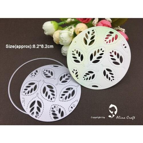 AlinaCraft METAL CUTTING DIES leaf summer circle frame background Scrapbooking paper craft card album knife blade punch stencil