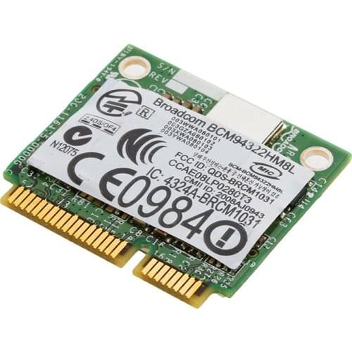Mini PCI-E BCM94322HM8L DW1510 Dual Band 300M Wireless Card For DELL E4200 E5500 R9JB