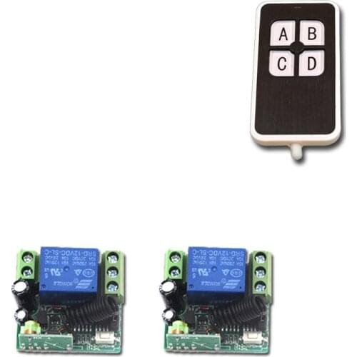 DC 12V Mini 10A Wireless Remote Control Switch Systerm Wireless Remote Controller Receiver & Transmitter 315Mhz/433Mhz