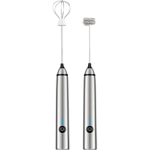 Multifunction Kitchen Mini Electric Handle Egg Beater Tool Rotatable Whisk for Milk Drink Coffee Shake Frother Mixer Foamer N58D