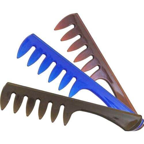 Men Hair Comb Plastic Wide Tooth Classic Brush Large Teeth Styling Tool Hair Care Styling Tool Barber Accessories