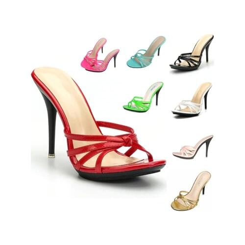 Women Slippers Popular Fashion Summer Women Mules Casual Female Shoes Pumps High Heels 11CM Peep Toe Slipper Stilettos Slipper