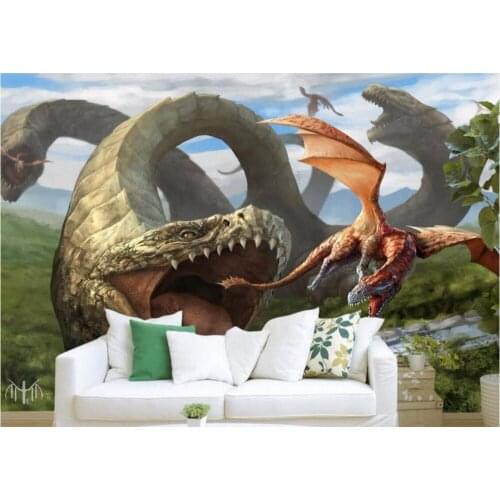 Custom mural 3d room wallpaper Ancient times the monster painting wall papers home decor 3d wall murals wallpaper for walls 3 d