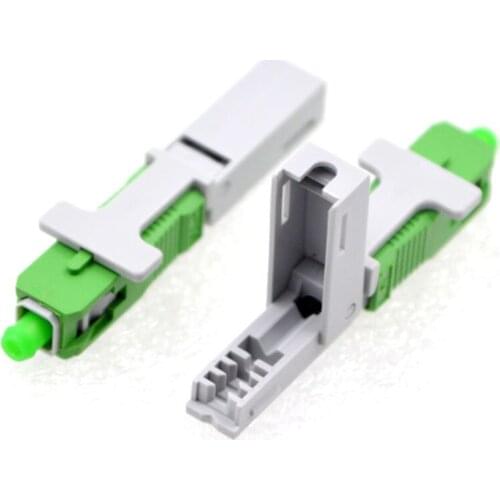 100pcs NEW Optic Fiber Quick Connector SC/PC/APC Single Mode Telecom Class Fast Connector Special Wholesale