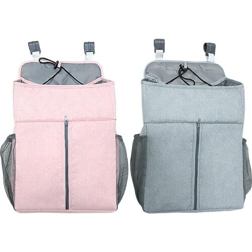 Baby Newborn Bed Storage Organizer Crib Hanging Storage Bag Caddy Organizer For Baby Essentials Bedding Set Diaper Storage Bag