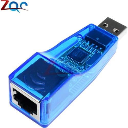 USB 2.0 To LAN RJ45 Ethernet 10/100Mbps Network Card Adapter For Win7 Win8 Android Tablet PC Blue