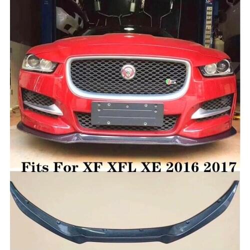 High Quality Carbon Fiber Bumper Front Lip Protector Fits For Jaguar XF XFL 2016 2017 2018 2019