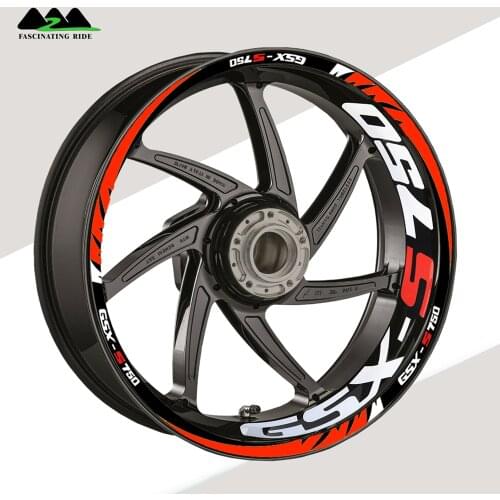 Suitable for Suzuki GSX s750 sticker refitting wheel hub Decal waterproof reflective wheel hub edge