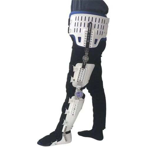 Adjustable hip, knee, ankle and foot fixation brace hip paraplegia adjustable fixation brace femoral fracture brace