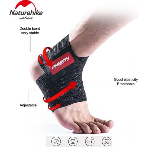 Naturehike Adjustable Ankle Support Brace Ankle Protection Elastic Strap Outdoor Sports Basketball Football Running Protection
