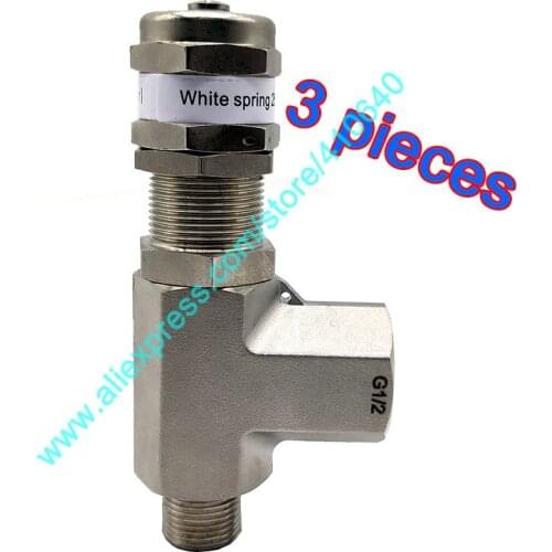 Adjustable 2500 to 3500 psi SS316L High Pressure Safety Valve Proportional Unloading Valve Pressure Safety Relief Valve