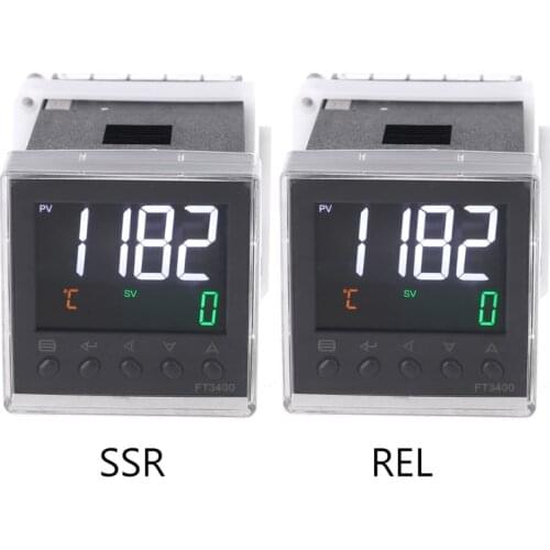 AC 100-240V PID Thermostat SSR Relay Output K J Pt100 Din 48mm Temperature Controller Digital LCD Display Waterproof