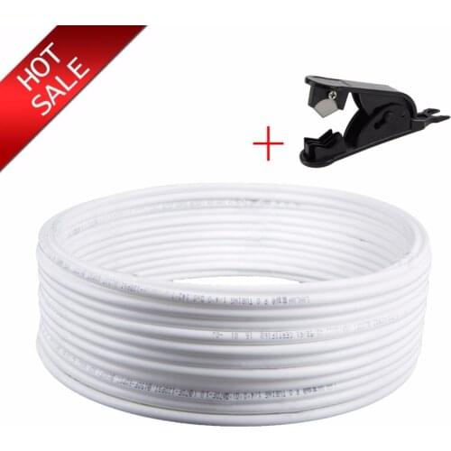 High quality white Flexible Tube Hose Pipe For RO Water Filter System Aquarium PE Reverse Osmosis 1/4 inch 6m SR022