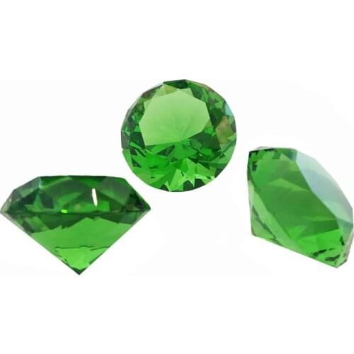 30mm-150mm Blue Green Crystals Diamond Paperweight Giant Jewel For Happy Birthday Wedding Party Decoration Gift Toys