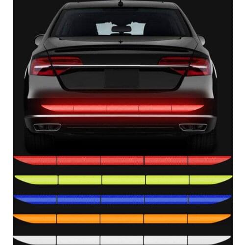 5pcs/set Car Reflectante Reflector Sticker 91*4 Car Body Trunk Exterior Auto Accessories Reflective Tape Reflex Exterior Warning