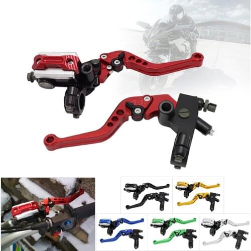 Universal Motorcycle Brake Clutch Pump Lever Hydraulic Master Cylinder Accessories CNC Aluminum Alloy