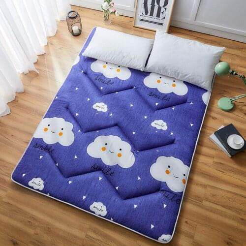 Thickening Single Double Foldable Mattress Cute Cartoon Dorm/Home Tatami Mat Floor Pad Student Dormitory Mattresses