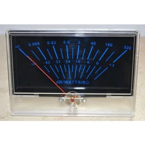 VU panel meter DB Level Header Audio power P-134 Amplifier chassis Back light