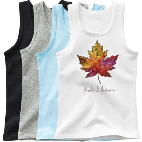 Funny Punk Maple Leaf Weed Printed Tank Tops Boys Sleeveless Shirt Fitness Bodybuilding Undershirt Vest Sport Clothes