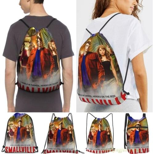 Smallville Tv Series Women Drawstring Sackpack Gym Bags Men Outdoor Travel Backpacks For Training Fitness Swimming Bag