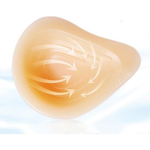 100% Silicone Breast Forms Fake Boobs For Mastectomy Patient Different 38/40/42 Size 300g-420g/piece Spiral Shape breast cover
