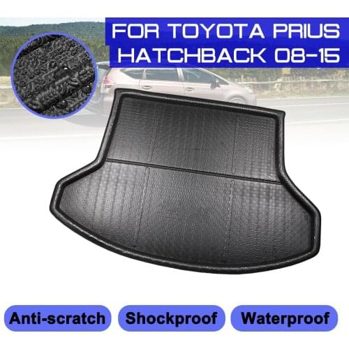 Car Carpet For Toyota Prius Hatchback 2008 2009 2010 2011-2015 Rear Trunk Anti-mud Cover Floor Mat