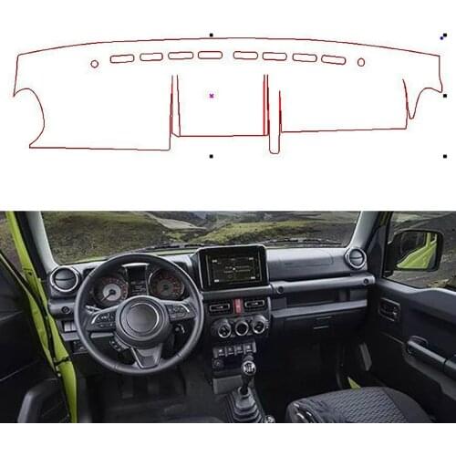 Car Dash Mat Dashmat Anti-Slip Mat Dashboard Pad Protective Cover For Suzuki Jimny 2019 2020 Sunshade Dashmat Carpet Accessories