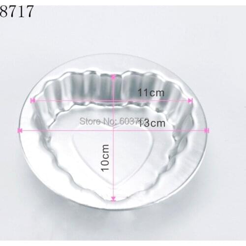 BAKEST 50pcs per lot 3d Aluminum Alloy Heart Shaped Cupcake Baking Molds Bakeware Cake Molds DIY Fondant Tools