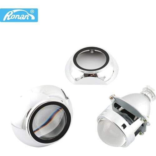 RONAN 3.0 Metal Super HID Bi xenon Projector lenses Headlight H1 with shrouds Headlamps for H1 H4 H7 Car Styling Automobiles
