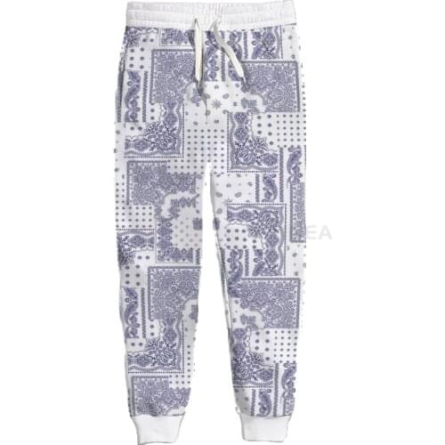New Fashion Graphic Spring Autumn Winter Hip Hop Casual Brand 3D Print Paisley Pants Polyester