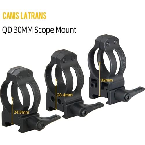Canis Latrans tactical airsoft accessories Quick dismantling rifle scopes mounts QD 30mm scope mount for 21.2mm rails mount