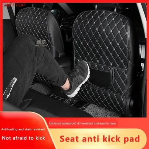 For Mazda Toyota Honda Mercedes BMW Car Seat Back Protector Cover Child Anti-kick Rear Seat Anti-kick Pad Decoration Accessories