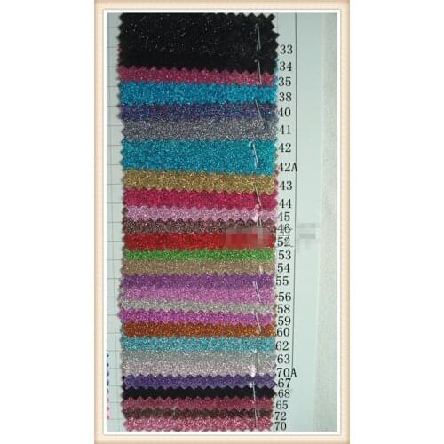Factory wholesale 30yards/lot tecido glitter pvc/ glitter pvc fabric/ fabric glitter material could mix color free shipping