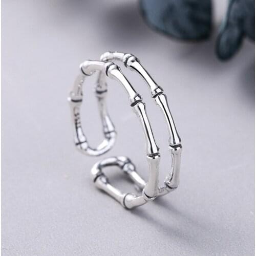 Dainty Female Finger Mater Hollow Ring 100% Real Sterling Silver Wedding Ring Simple Open Thin Engagement Rings For Women