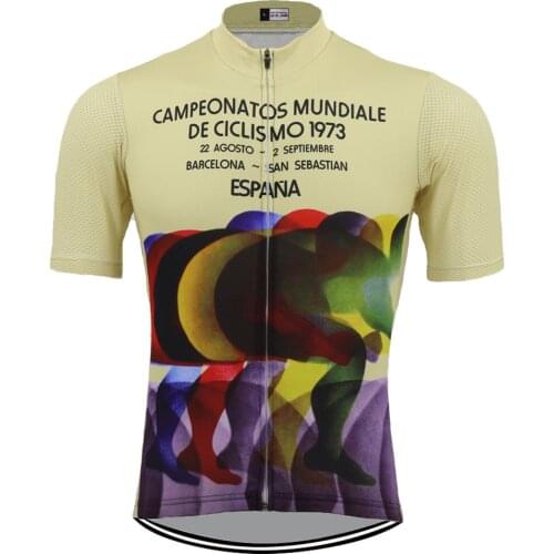 Classic spain cycling jersey bike wear men Short sleeve Espana ropa Ciclismo Outdoor sports summer cycling clothing