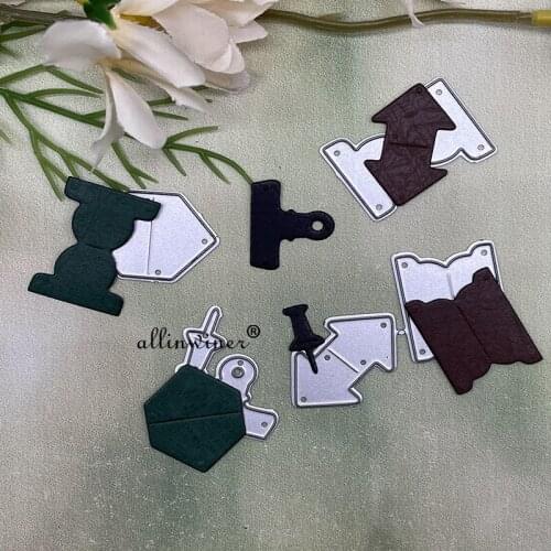 Pushpin clip Metal Cutting Dies Stencils For DIY Scrapbooking Decorative Embossing Handcraft Die Cutting Template